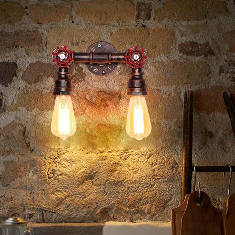 Illuminazione con pale sconce a 2 co-teaggio Luce montata a parete metallica industriale per il ristorante