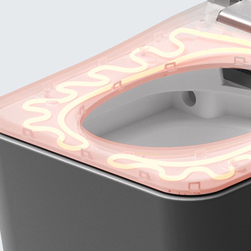 Modern Floor Mount Flush Toilet Siphon Jet Urine Toilet with Heated Seat for Bathroom