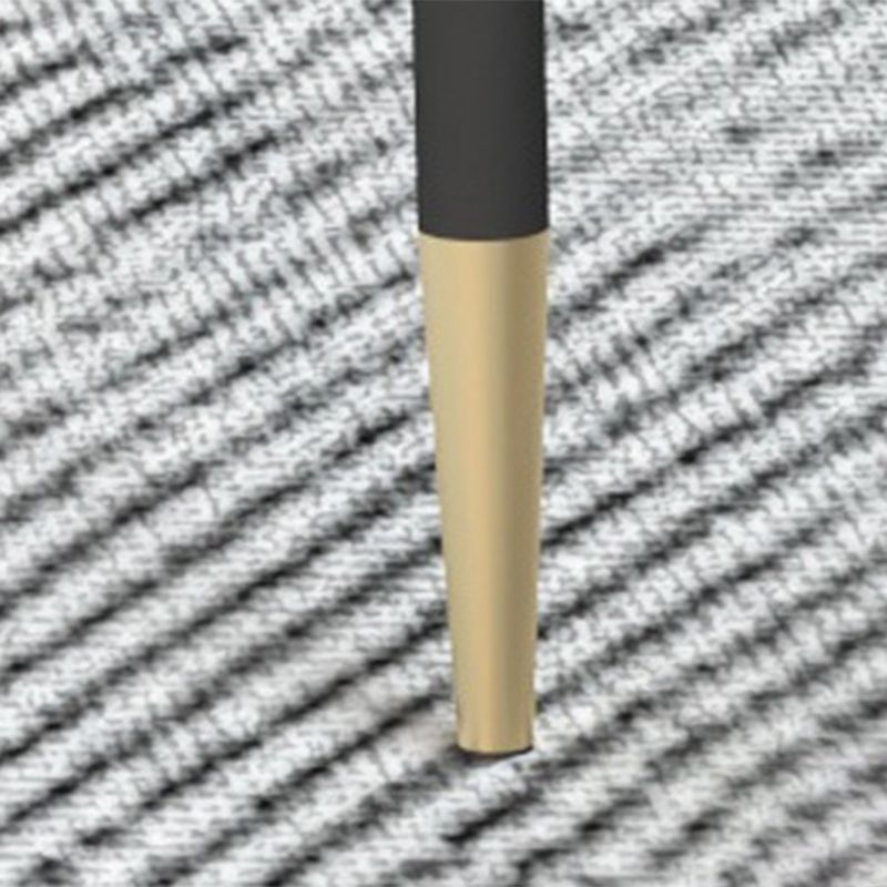 Glam Style with 2 Drawers Black/White Top Gold Metal Footer Coffee Table