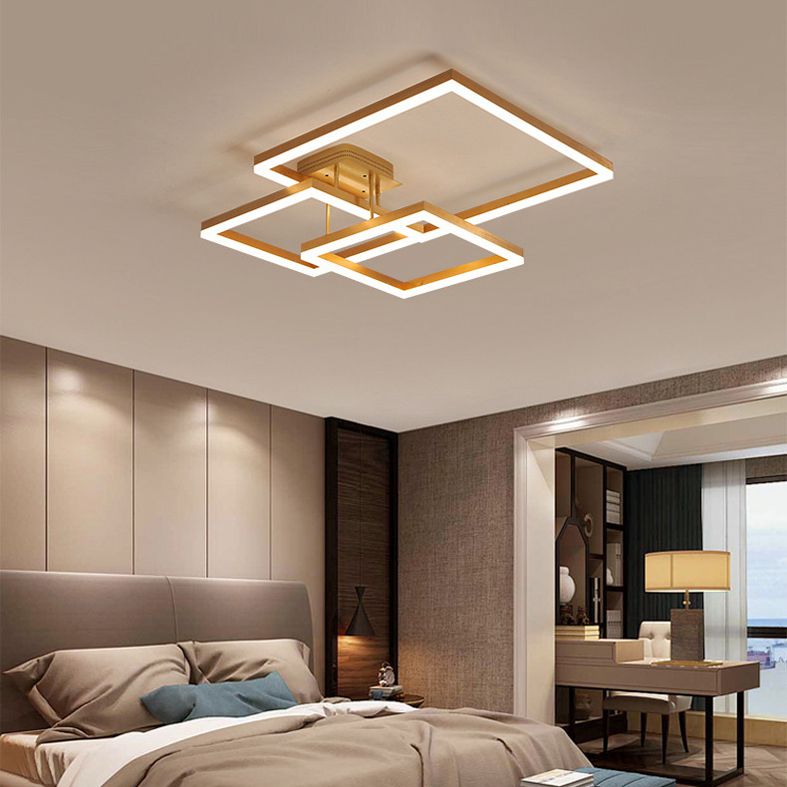 Luz de techo de montaje rectangular creativo para la sala de estar para la sala de estar