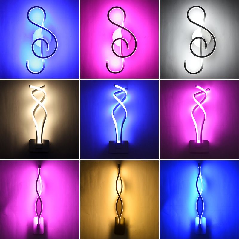 Modern Minimalist Style Linear Wall Mounted Light Fixture Acrylic Wall Sconces for Living Room