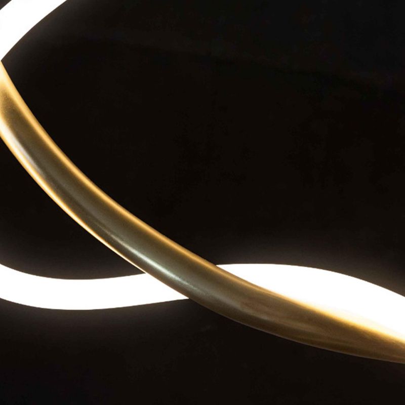 Line Shape Hanging Lamp Modern Island Chandelier Lights for Dining Room