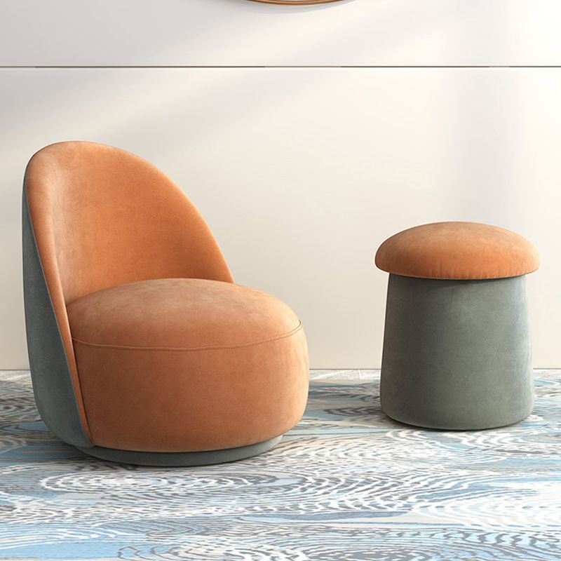 Contemporary Armless Chair Solid Color Upholstered Parsons Chair