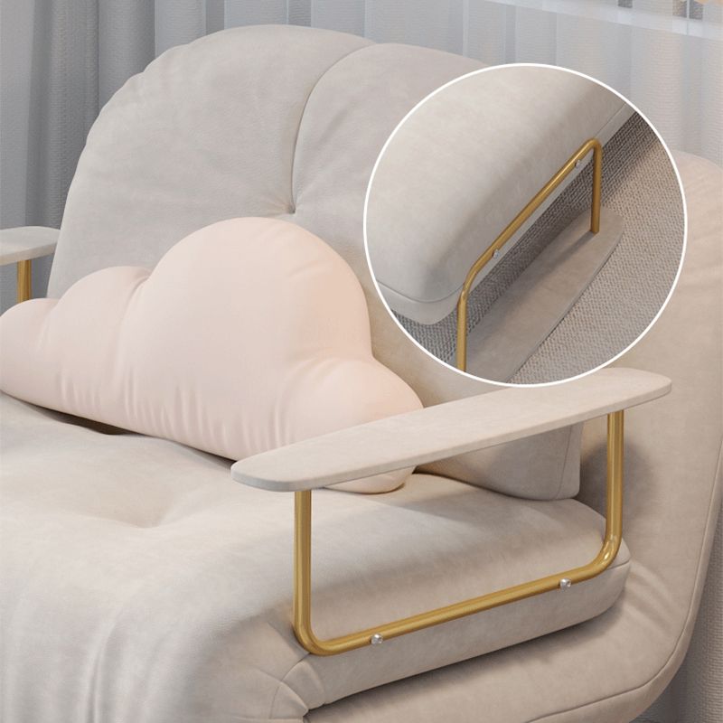 Fabric Upholstered Futon Chair Tufted Twin Futon Sleeper Sofa