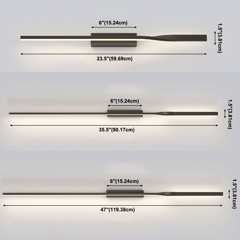 Bar geformte Flurwand Wandleuchte Acryl -Einfachheit LED -Wandbeleuchtung