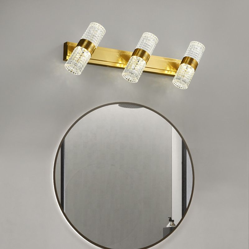 Postmodern Simplicity Cylinder Vanity Sconce Lights Acrylic Wall Mount Light Fixture for Bathroom