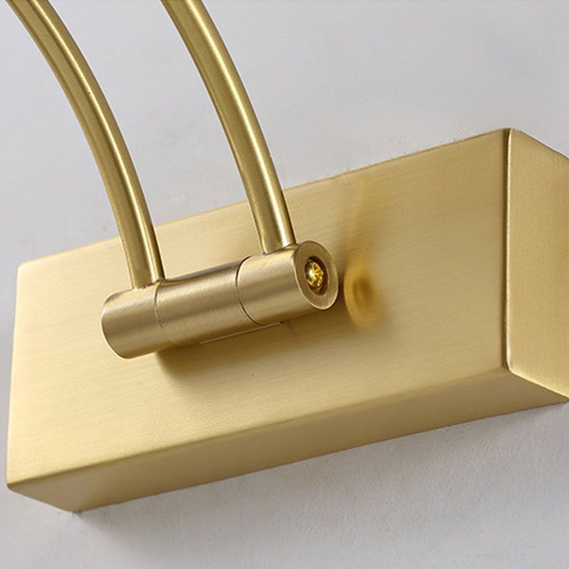 Adjustable Arm Sconce Light Fixture Modern Copper 1 Light Wall Lighting