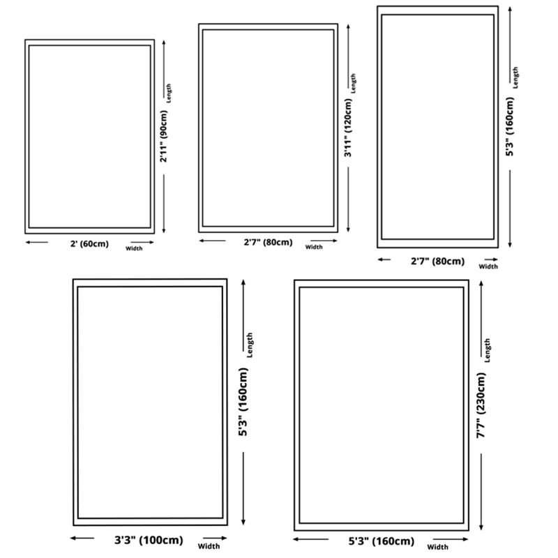 Blue Americana Pattern Carpet Polyester Bohemian Area Rug Anti-Slip Washable Rug for Bedroom