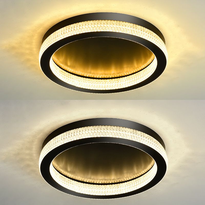 Modern Style Ceiling Light 1-Light Ceiling Mount Light with Acrylic Shade for Living Room