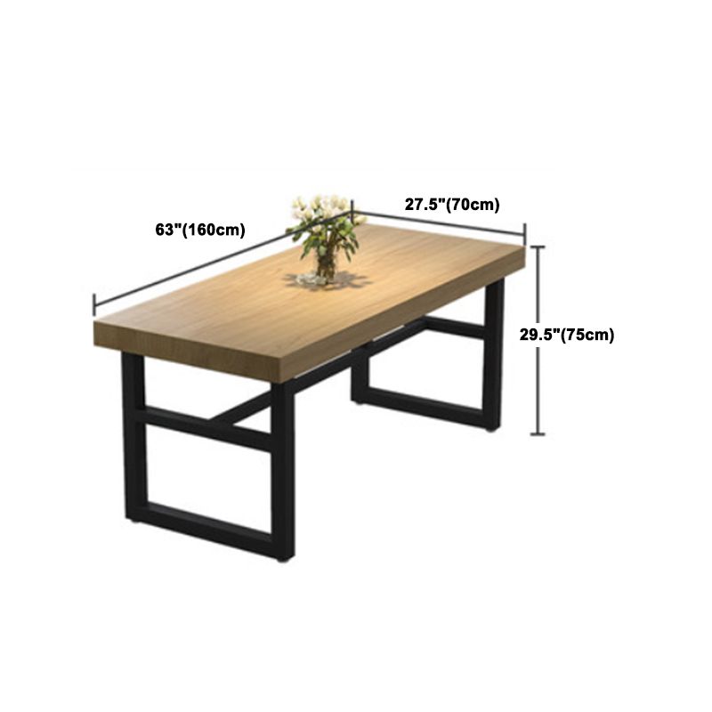 Modern Dining Set 1/2/3/5/7 Pieces Rectangle Pine Wood Dining Table for Dining Room