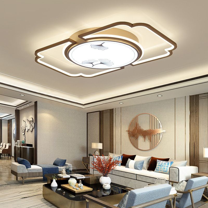 Luminaire de plafond encastré moderne en acrylique, luminaire LED pour salon