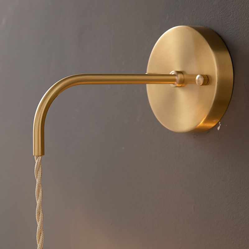 1-Light Wall Sconces Modern Glass Sconce Light Fixture for Bedroom