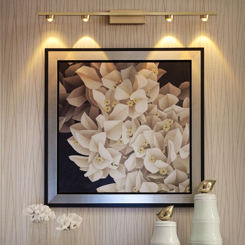 Lineare Form Metallwandbeleuchtung moderne Multi -Leuchten -Wandmontageleuchten in Messing