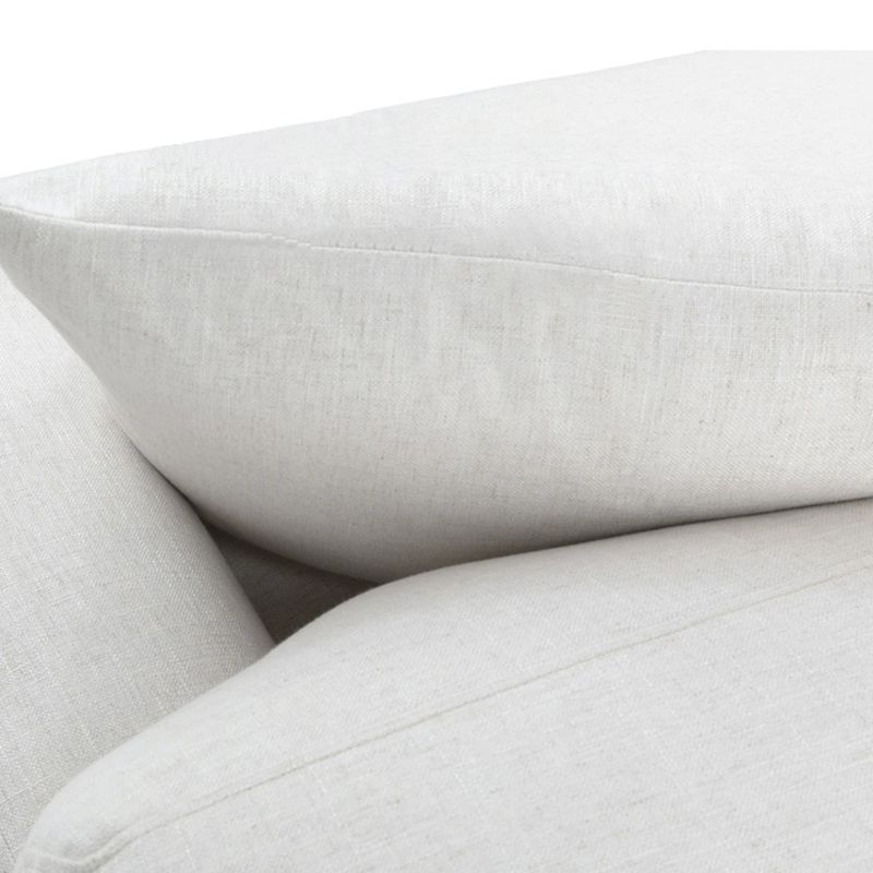Contemporary Cushions Standard Recessed Arm Sofa for Living Room