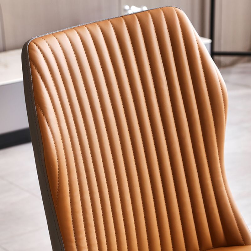 Glam Style Armless Chair Wood Wingback Parsons Chair for Kitchen 16.9"x18.8"x35.8"