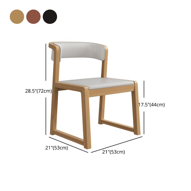 Modern Style Dining Chairs Solid Wood Side Chairs for Dining Room