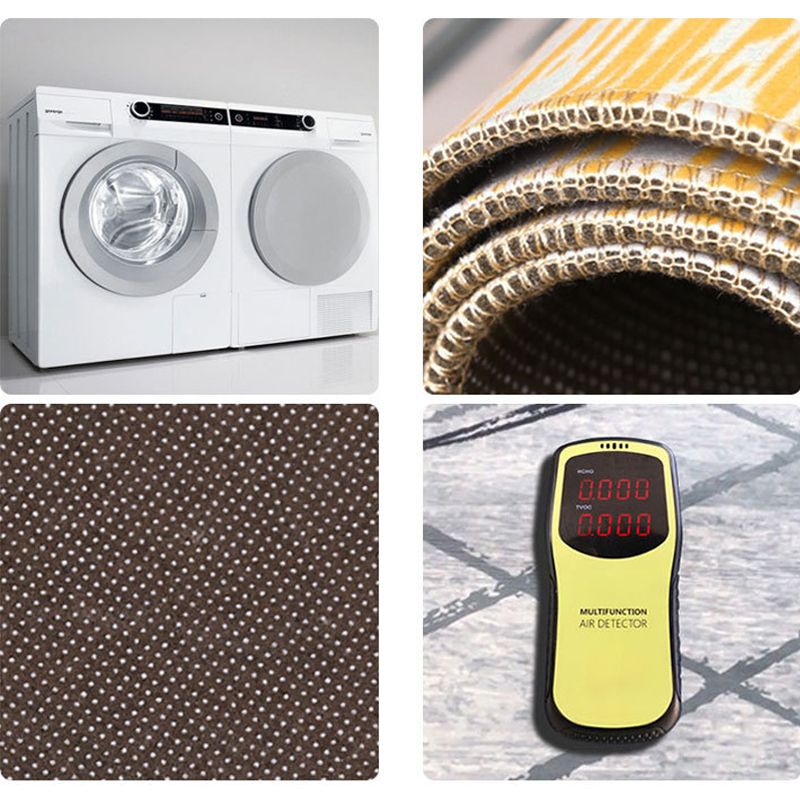 Simplicity Geometric Print Rug Multicolor Polypropylene Indoor Rug Stain Resistant Pet Friendly Anti-Slip Carpet for Home