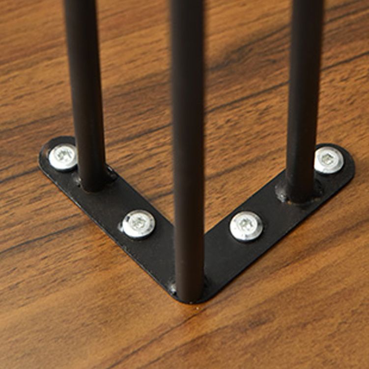 3 Legs Round Coffee Table Wooden Coffee Table in Brown Modern Style