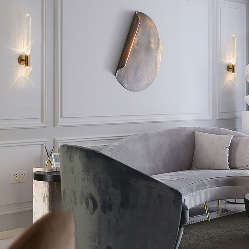 Hedendaagse goudglazen wand gemonteerd verlichting 1-licht wand sconce voor woonkamer