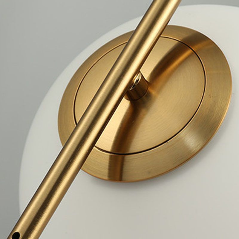 Weißes Glas Deckenleuchte Ding Room Schlafzimmer Ein leichtes modernes hängendes Licht