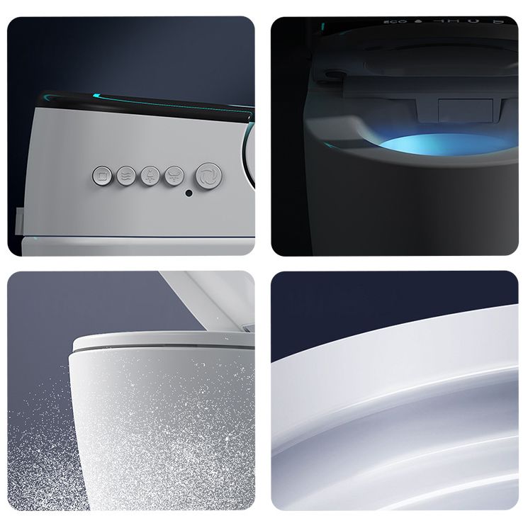 Modern Floor Mount Skirted Toilet Bowl Siphon Jet Toilet with Seat for Bathroom