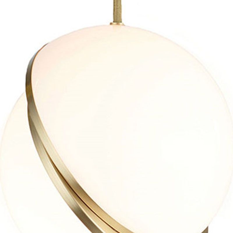 Acrylkugel zeitgenössischer einfacher einzelner Buld -Anhänger LED -Anhänger für Barstudienraum