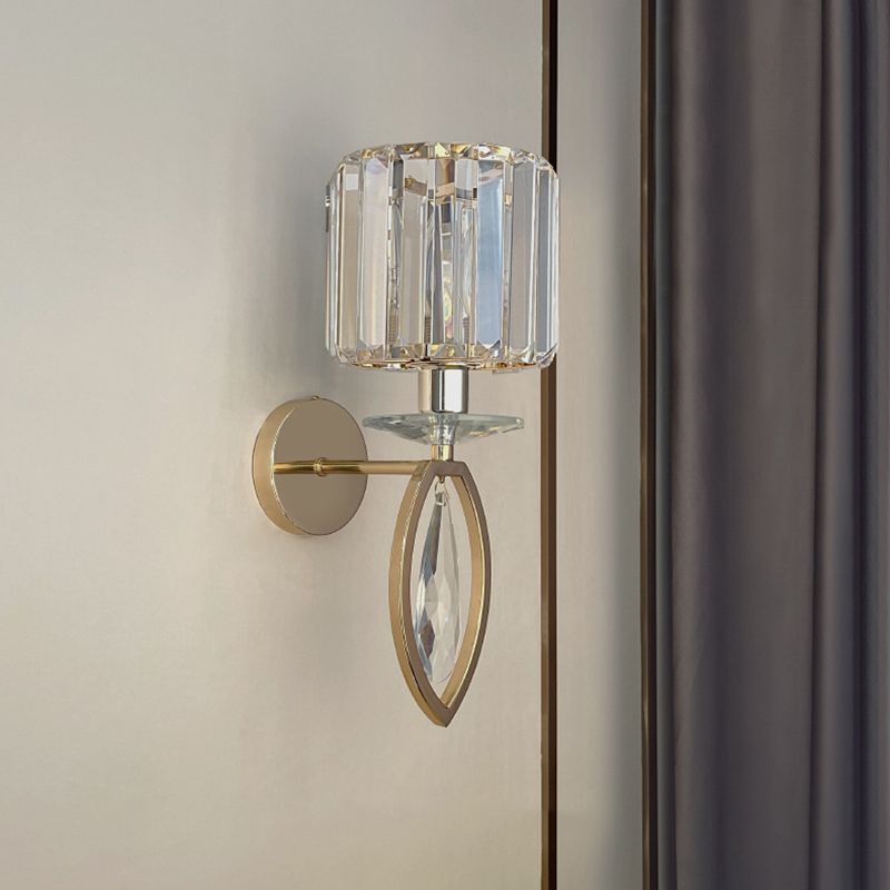 Crystal 1 Light Wall Light Sconce Modern Bedroom Wall Mounted Light Fixture