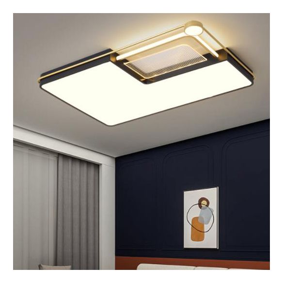 DEL Flush Mount Ceiling Light Fixtures with Iron Art for Living Room Restaurant