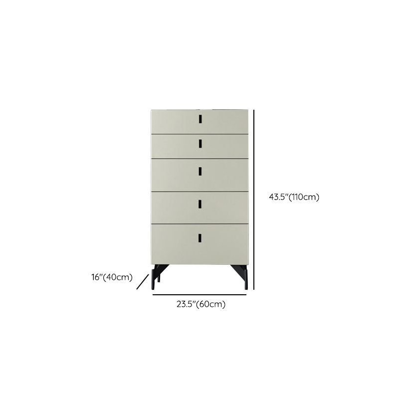 Wooden Storage Chest Modern Dresser with 3/4/5/8 Drawers , 15.6 Inch Width