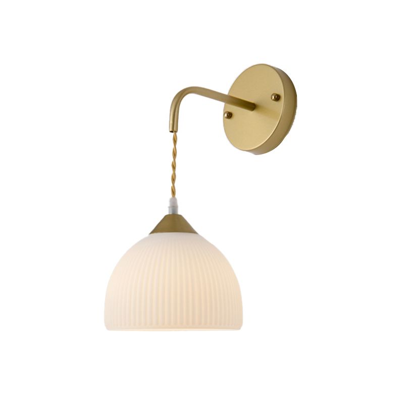 Postmodern Glass Wall Light Fixture Minimalist Wall Light Sconce for Bedroom