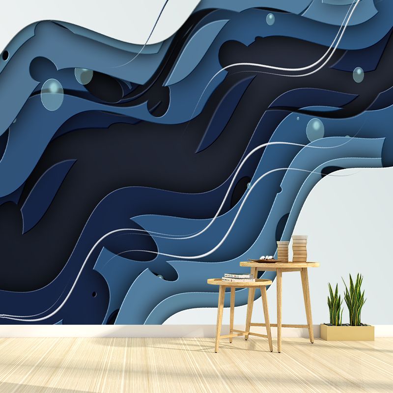 Illustration Stain Resistant Wallpaper Abstract Pattern Living Room Wall Mural