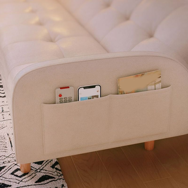 Modern Faux Leather Loose Back Seating Hair Pin Legs Sofa for Apartment