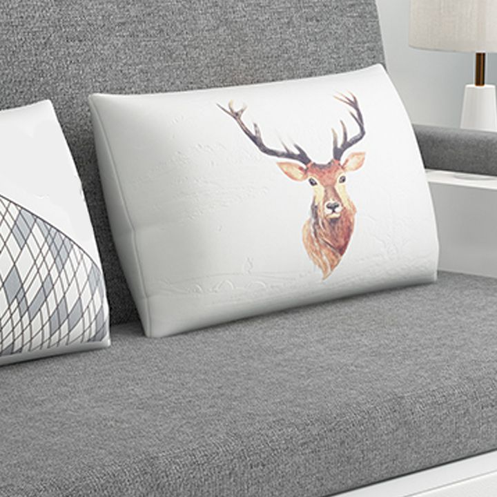 Cushion Back Sofa Futon Pillow Included Round Arms Futon Sofa Bed