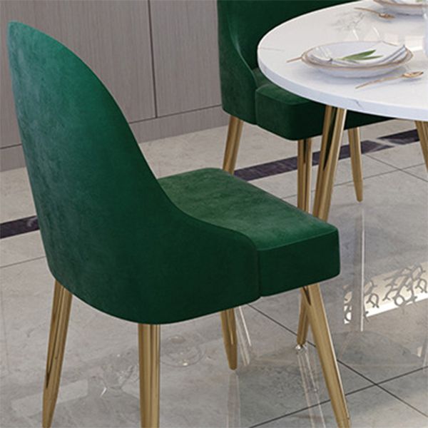 Nordic Glam Round Sintered Stone Table Set 1/3/5/7 Pieces Dining Set