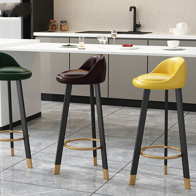 Taburete de bar de estilo escandinavo con patas de acero, taburete de mostrador individual para barra de cocina