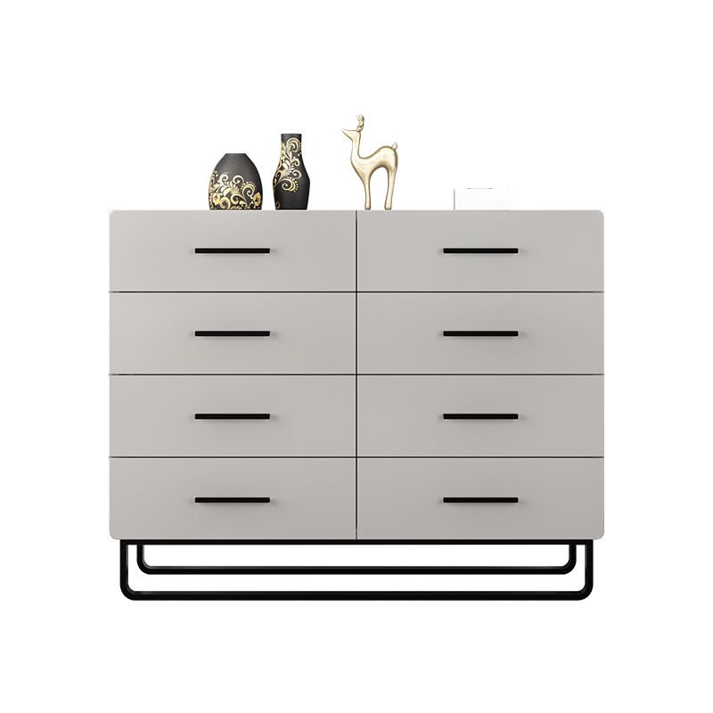 Contemporary Bedroom Chest 16" Wide Storage Chest in Gray with Drawers