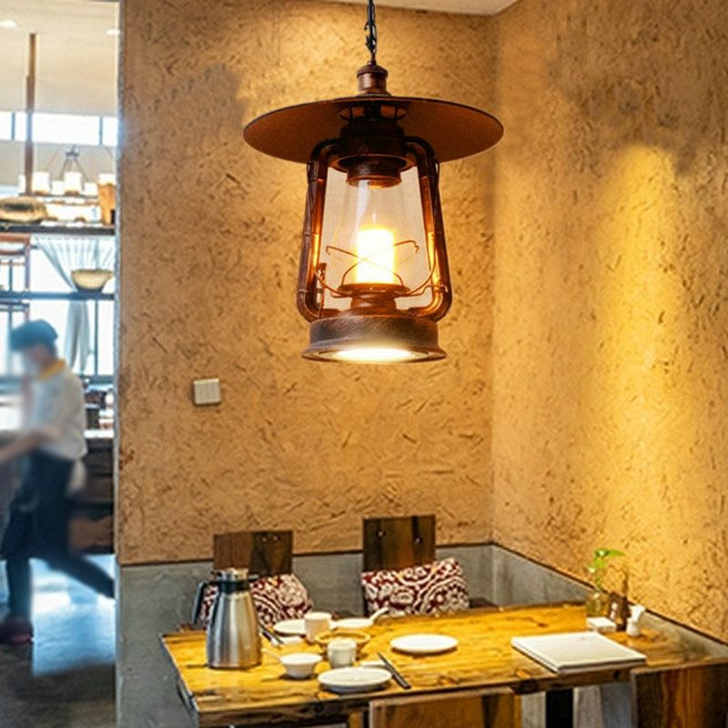 Sospensione in metallo a sospensione luce ombreggiata in stile industriale Apparecchio di illuminazione a sospensione per ristorante