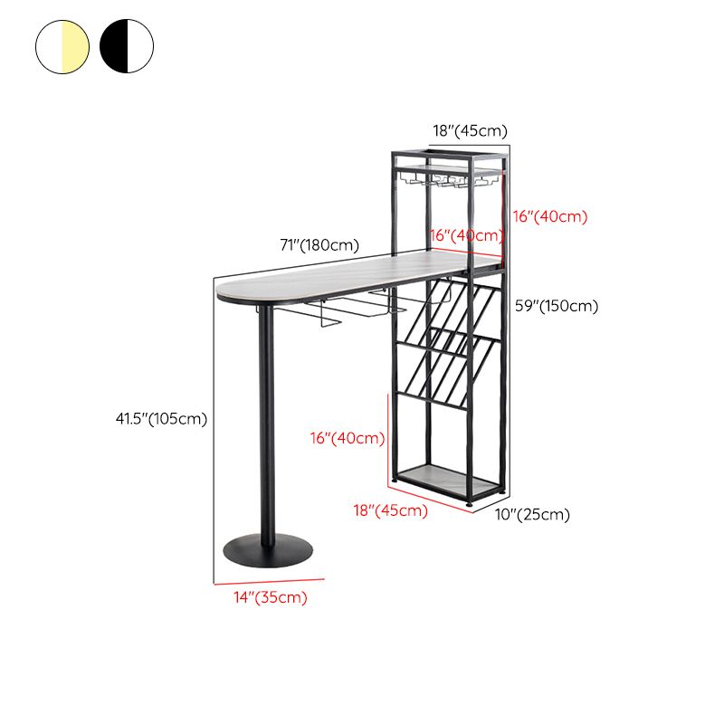 Glam Stone Pub Dining Set 1/2/3 Pcs Specialty Pub Set for Indoor