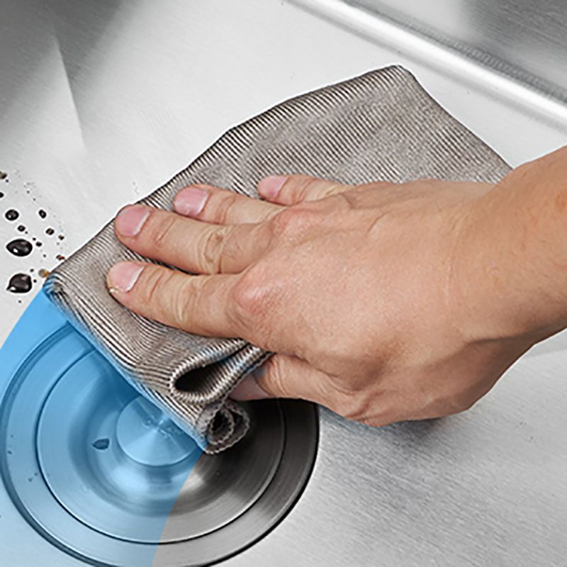 Scratch Resistant Kitchen Sink Double Bowl Stainless Steel Square Top-Mount Kitchen Sink