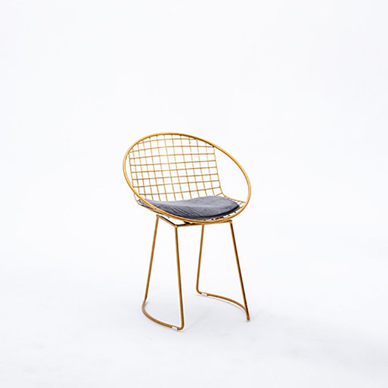 Metal Kitchen Dining Arm Chairs Glam Upholstered Dining Chairs