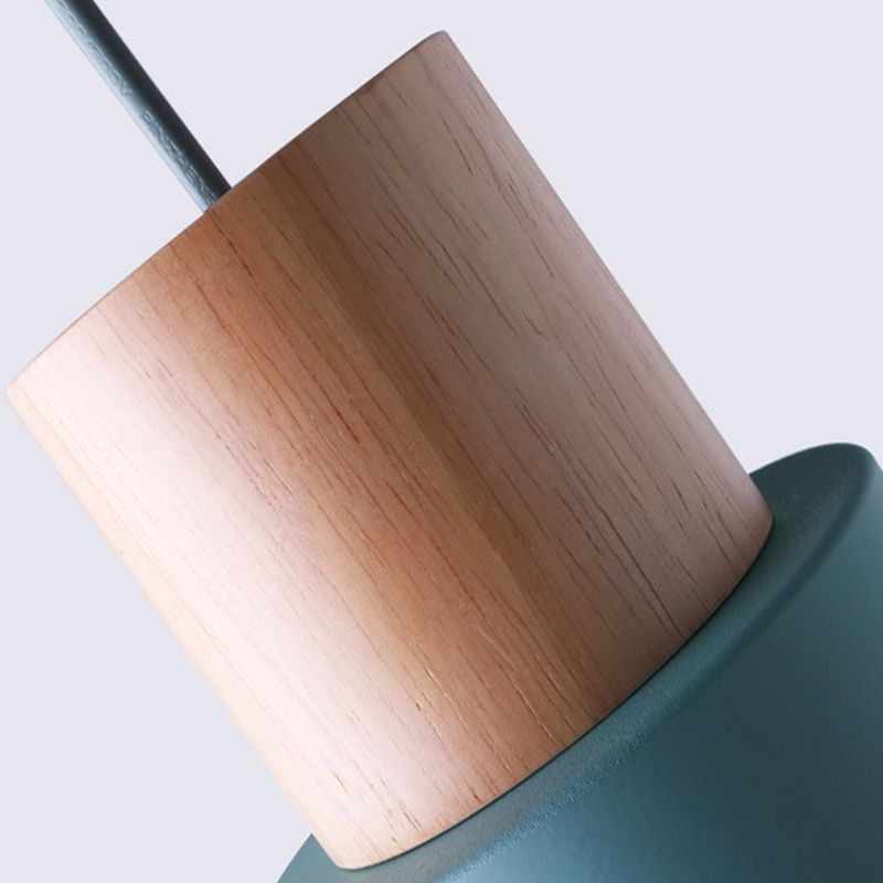 Modern Nordic Macaron Hanging Lamping Alluminio Cilindrico Light Penderant per spazi interni