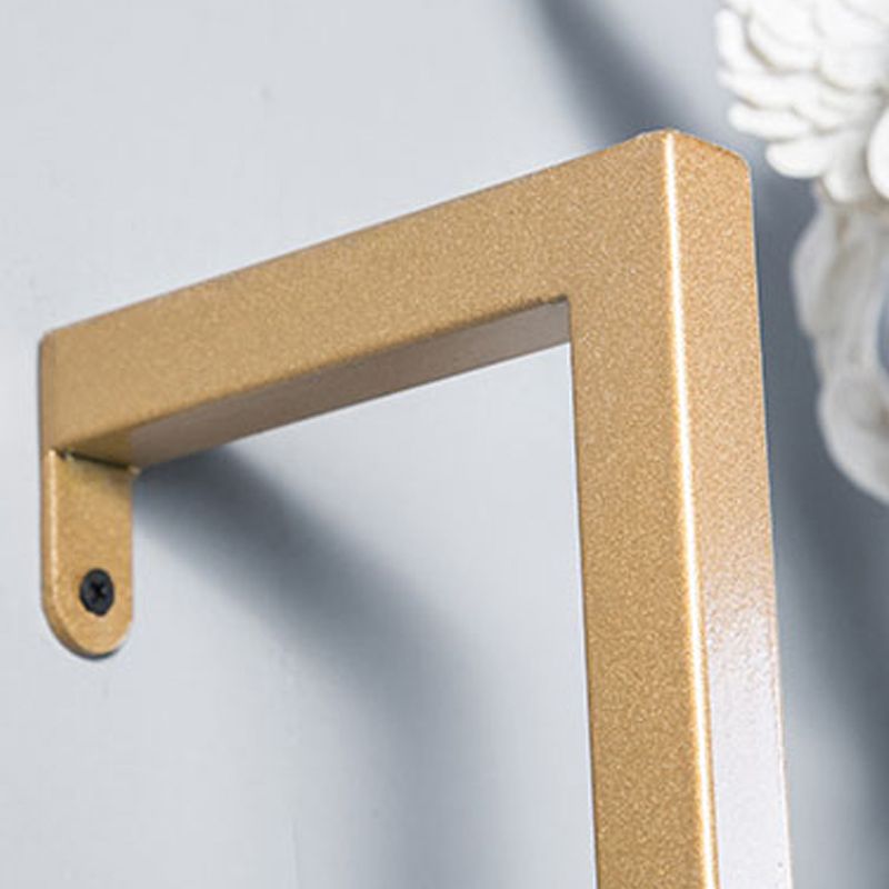 Contemporary Wall Unit Bookshelf with Iron Frame Manufactured Wood Shelf