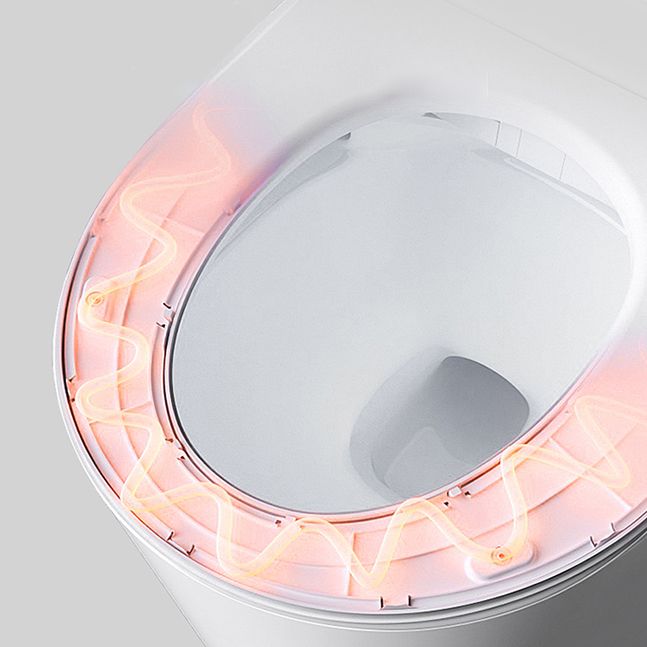 Modern White Wall Mount Urine Toilet Siphon Jet Toilet Bowl with Toilet Seat