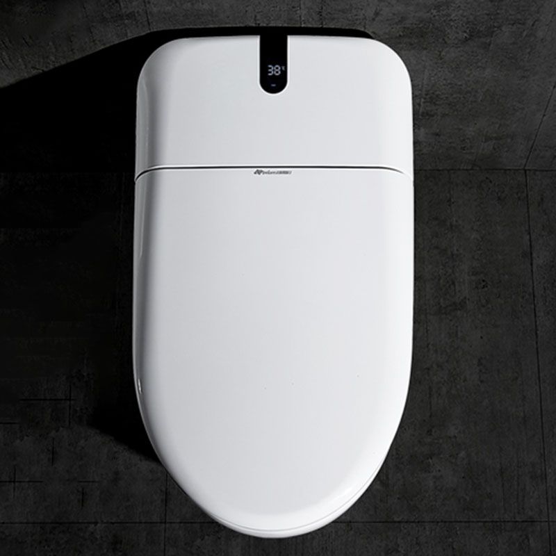 Electronic Toilet Elongated Floor Standing Bidet with Warm Air Dryer