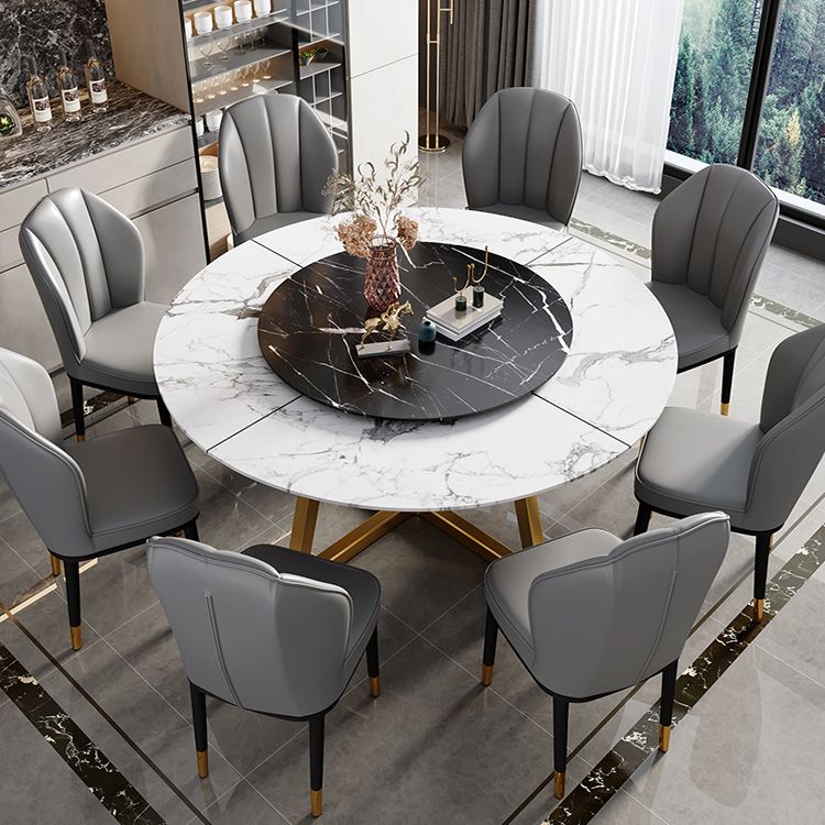 Silla lateral de metal contemporánea, silla sin brazos con respaldo de cojín para comedor