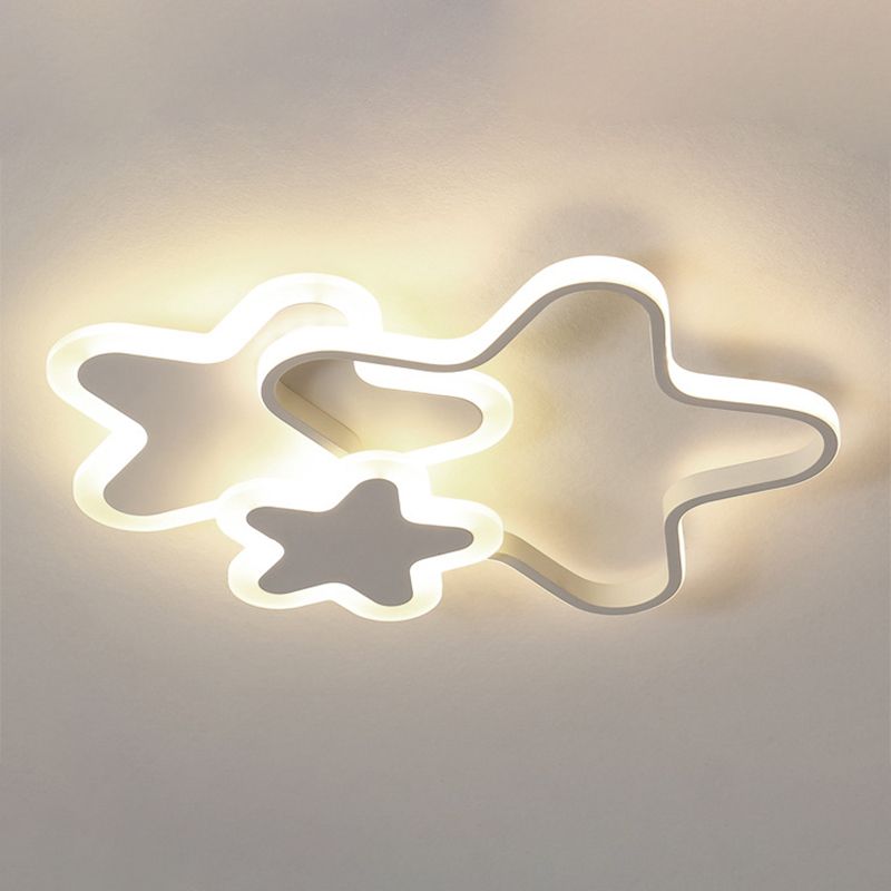 Scandinavische stijl metalen inbouw plafondlamp Cartoon vorm LED inbouwverlichting voor kinderslaapkamer