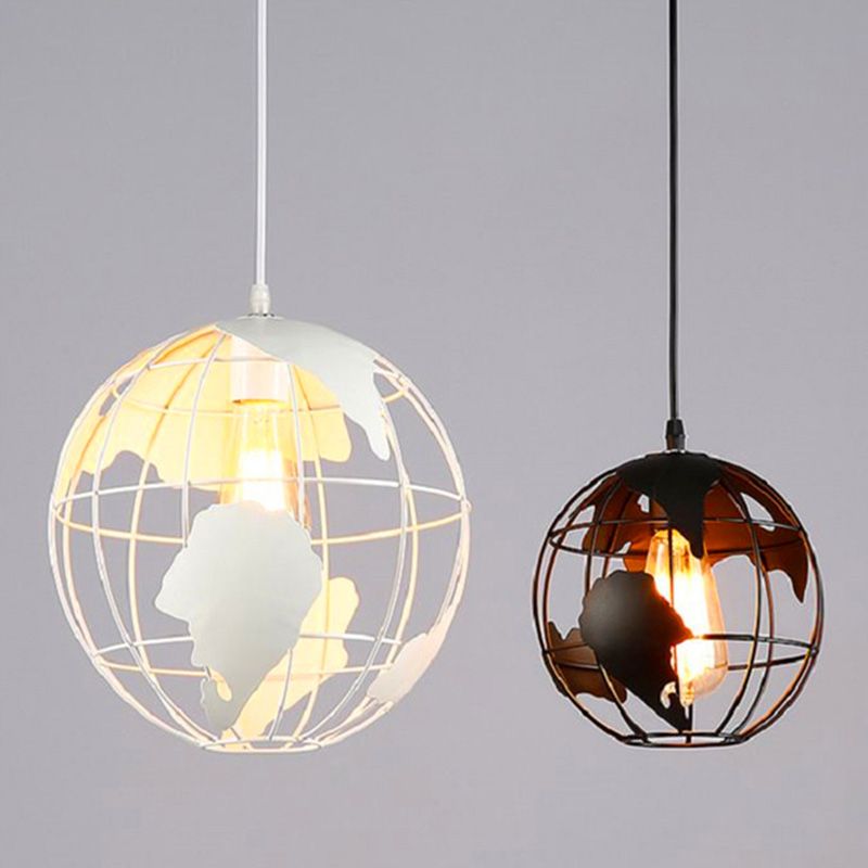 Luz de colgante colgante de metal globe accesorio de iluminación colgante de estilo moderno para dormitorio