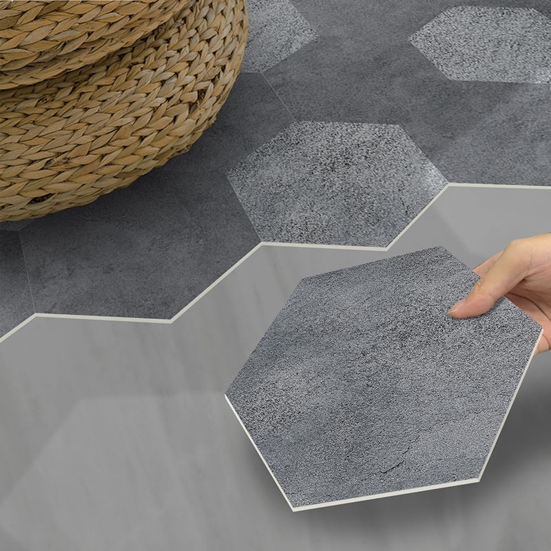 Peel and Stick Vinyl Flooring Dark Matte Vinyl Flooring with Stone Look