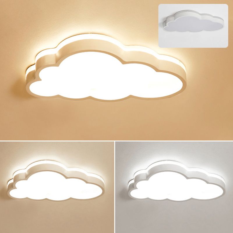 Scandinavische stijl metalen inbouw plafondlamp wolkvorm LED inbouwverlichting voor kinderslaapkamer