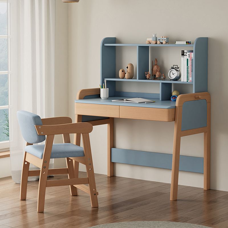 Adjustable Study Desk Desk and Chair Set Home Writing Desk with Storage Drawer